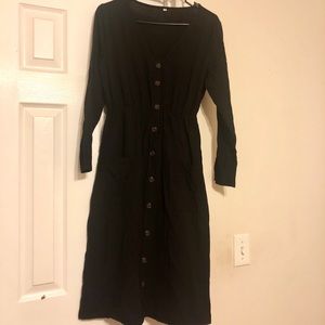 Black casual dress